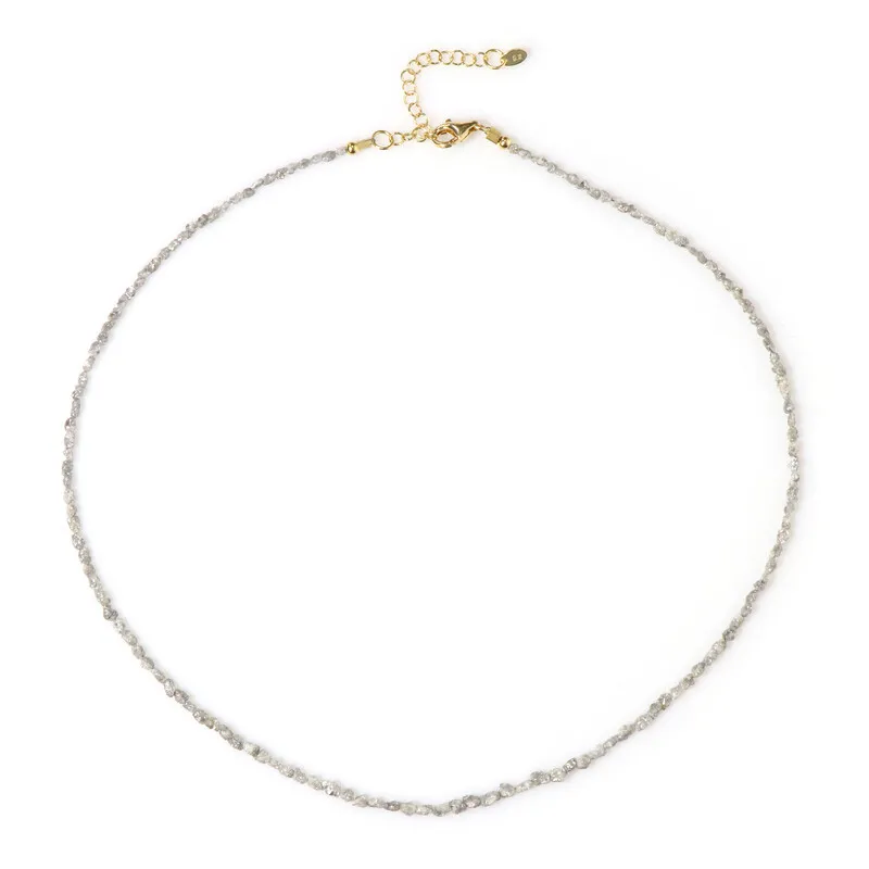 Collana in argento con Diamante Argentato