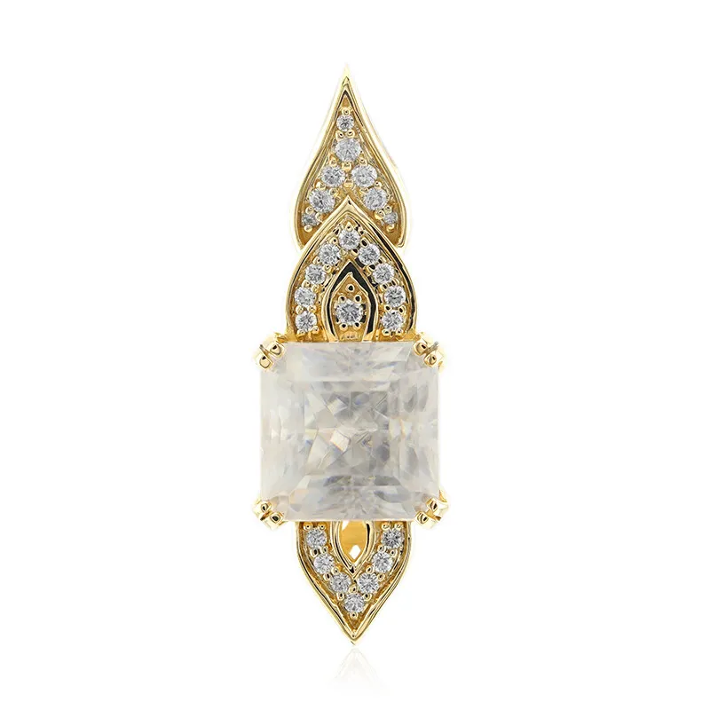 Ciondolo in oro con Cerussite dalla Namibia (de Melo)