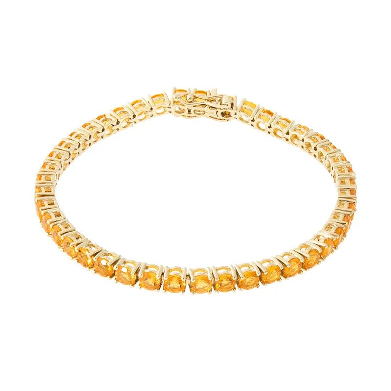 Bracciale in oro con Opale di Fuoco Messicano (CUSTODANA)