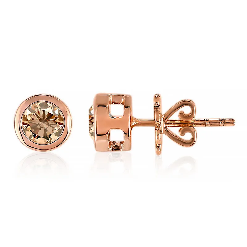 Orecchini in oro con Diamante Rose de France VS1 di Argyle