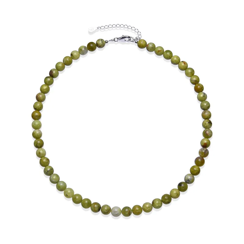 Collana in argento con Opale Verde