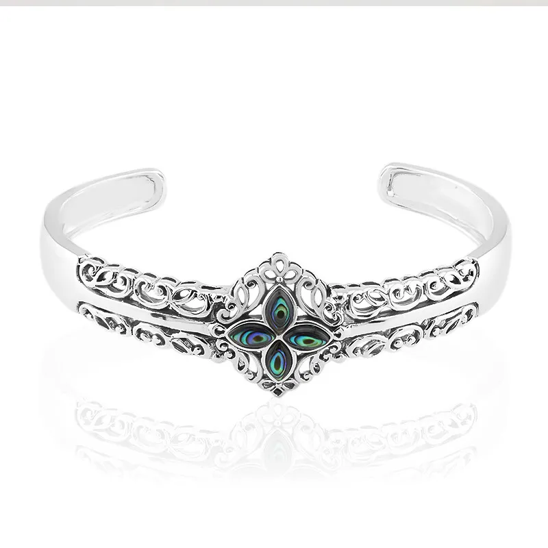 Bracciale in argento con Conchiglia Abalone