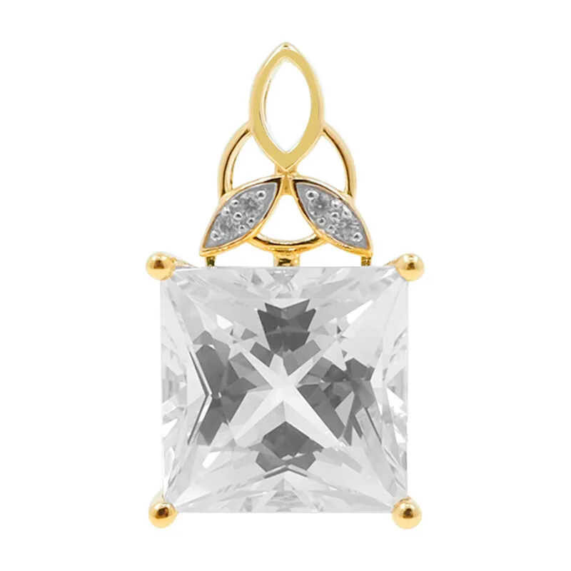 Ciondolo in oro con Danburite