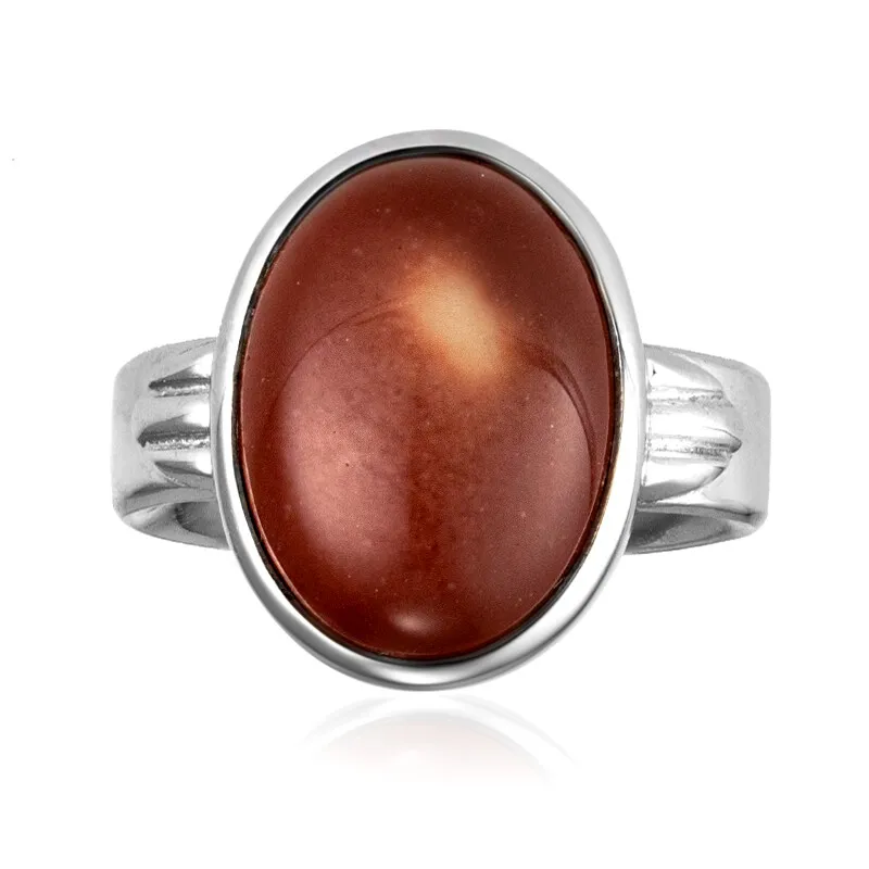 Anello in argento con Mokaite