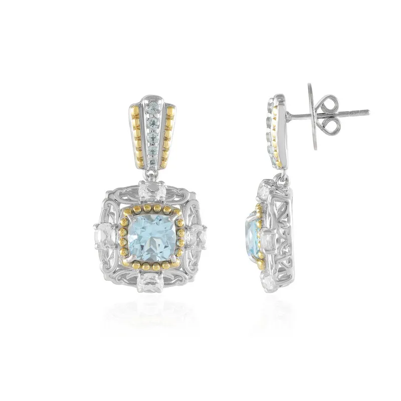 Orecchini in argento con Topazio Blu Cielo (Dallas Prince Designs)