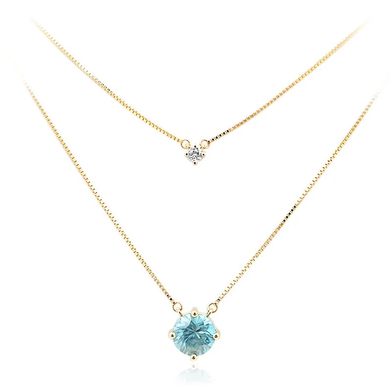 Collana in oro con Zircone Ratanakiri (de Melo)