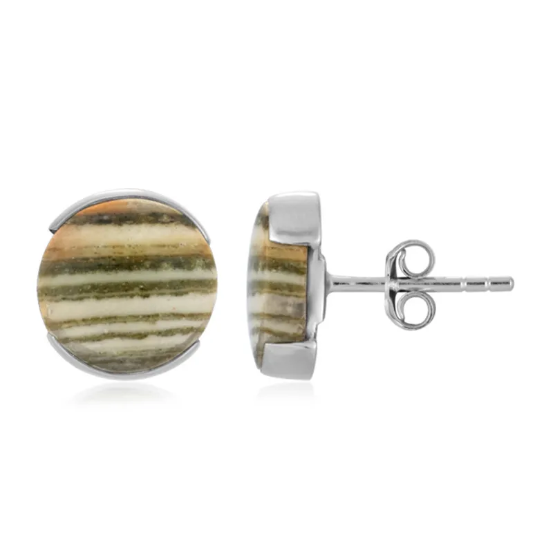 Orecchini in argento con Diaspro Zebrato (Bali Barong)