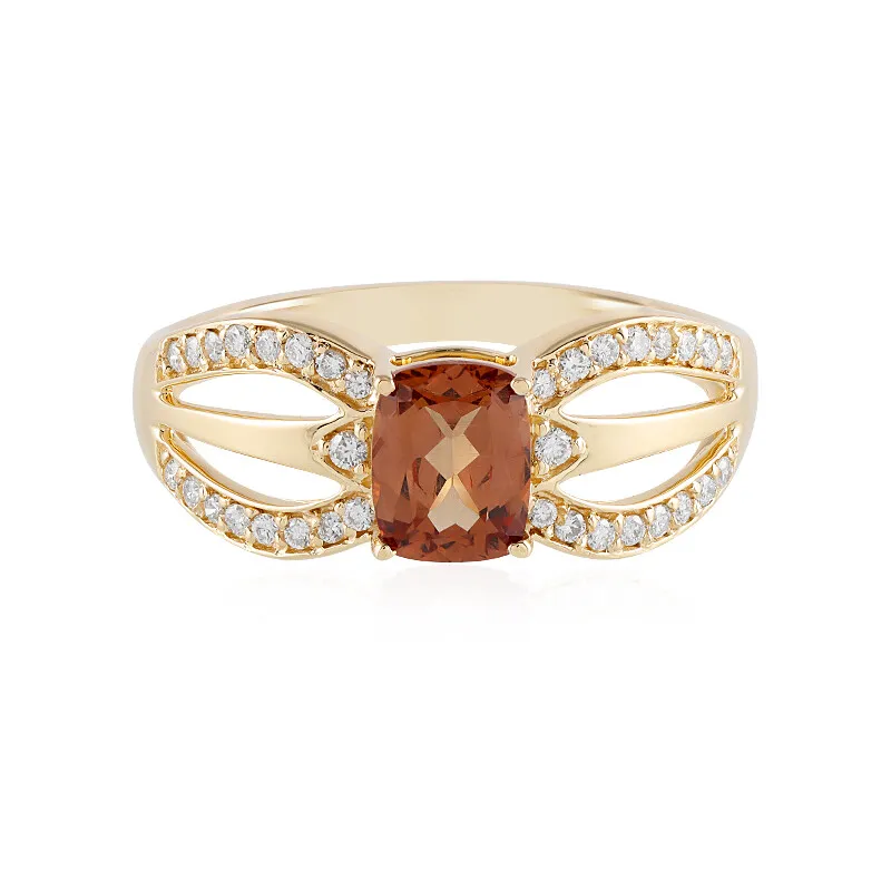 Anello in oro con Granato Cangiante (AMAYANI)