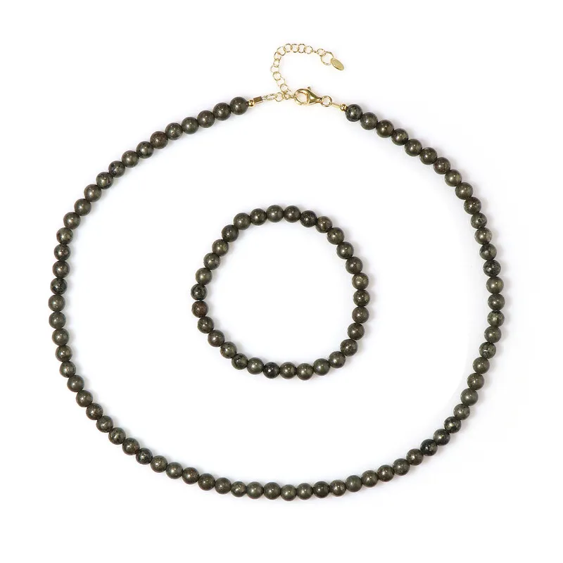 Parure in argento con Pirite