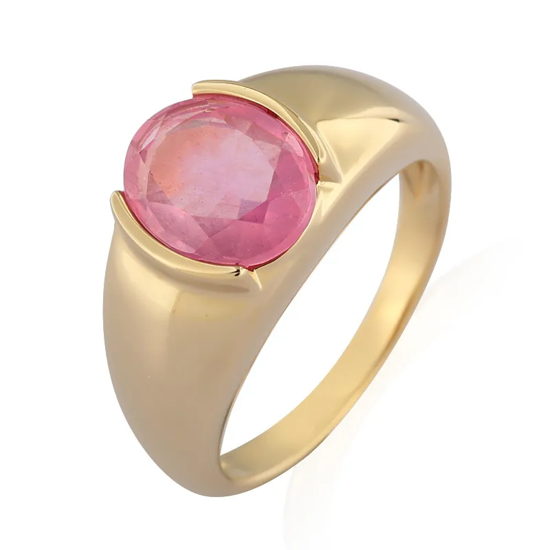 Anello in argento con Zaffiro Rosa del Madagascar (de Melo)