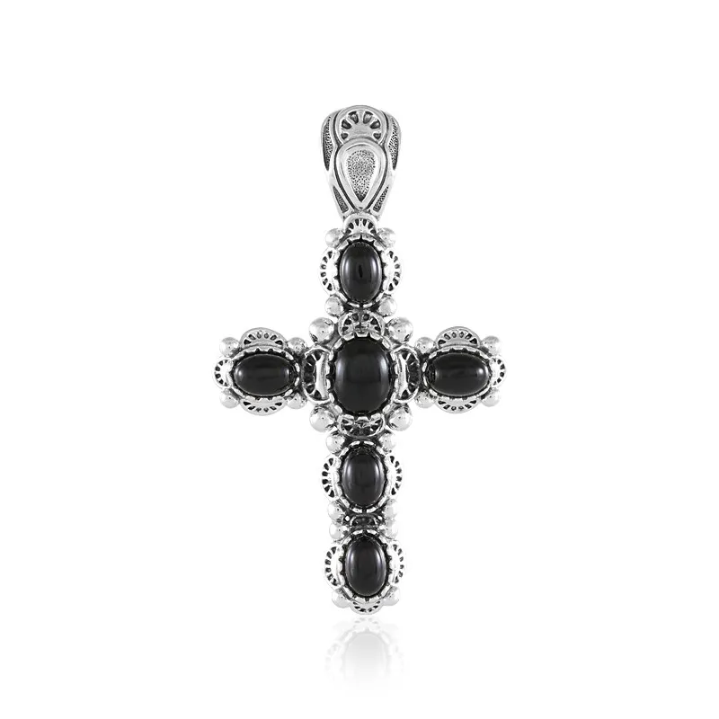 Ciondolo in argento con Onice Nero (Desert Chic)