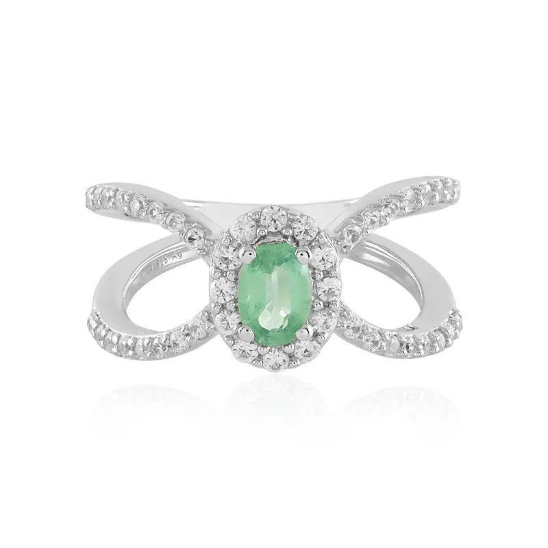 Anello in argento con Cianite Menta