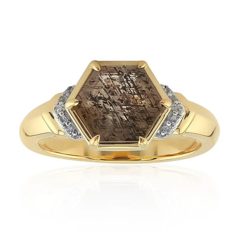 Anello in oro con Pietra del Sole Australiana