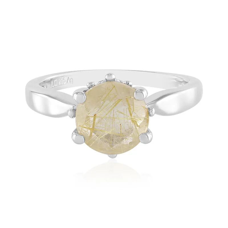 Anello in argento con Quarzo Rutilato