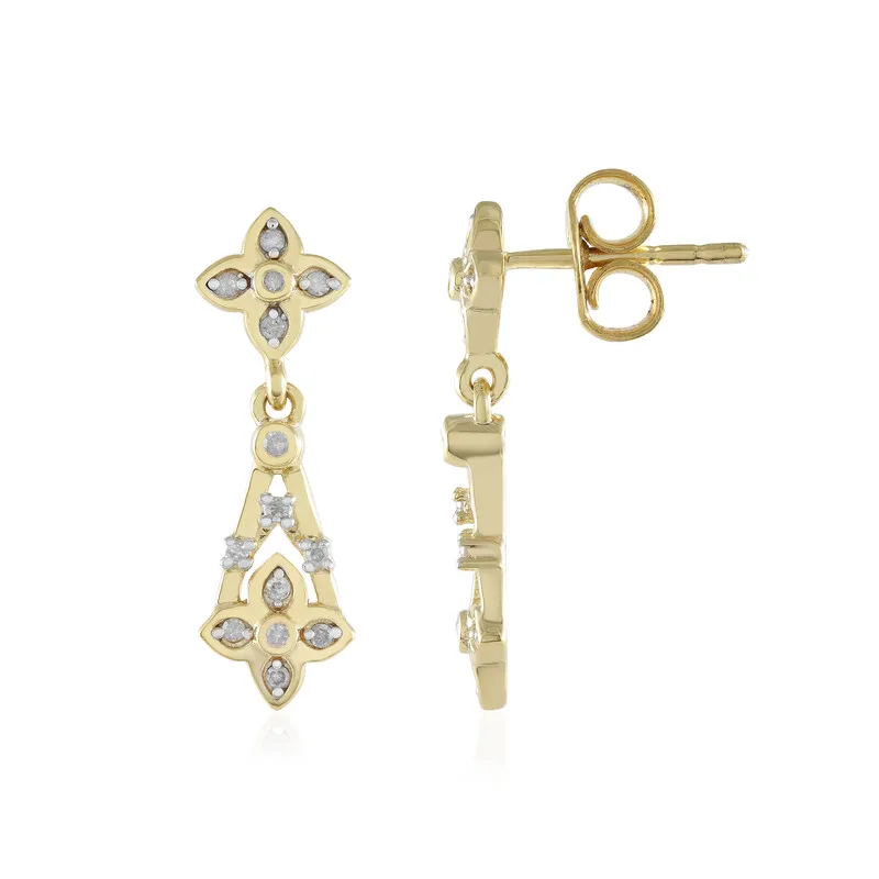 Orecchini in argento con Diamante I2 (I)