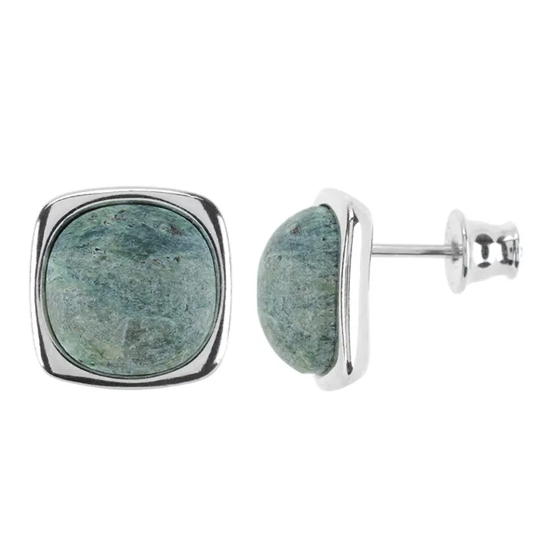 Orecchini in argento con Fuchsite