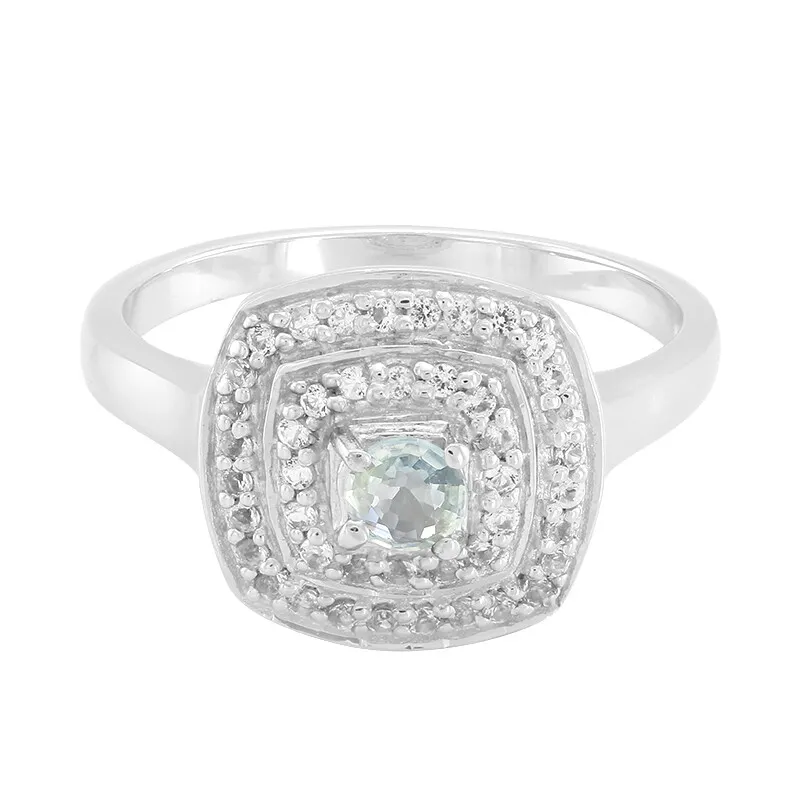 Anello in argento con Zaffiro della Tanzania