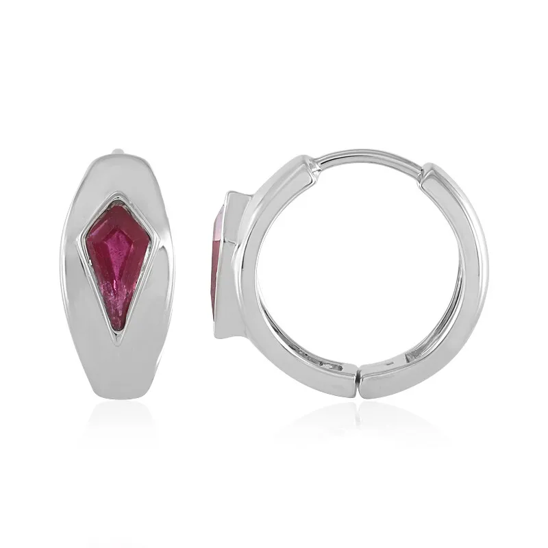 Orecchini in argento con Rubino del Madagascar (de Melo)