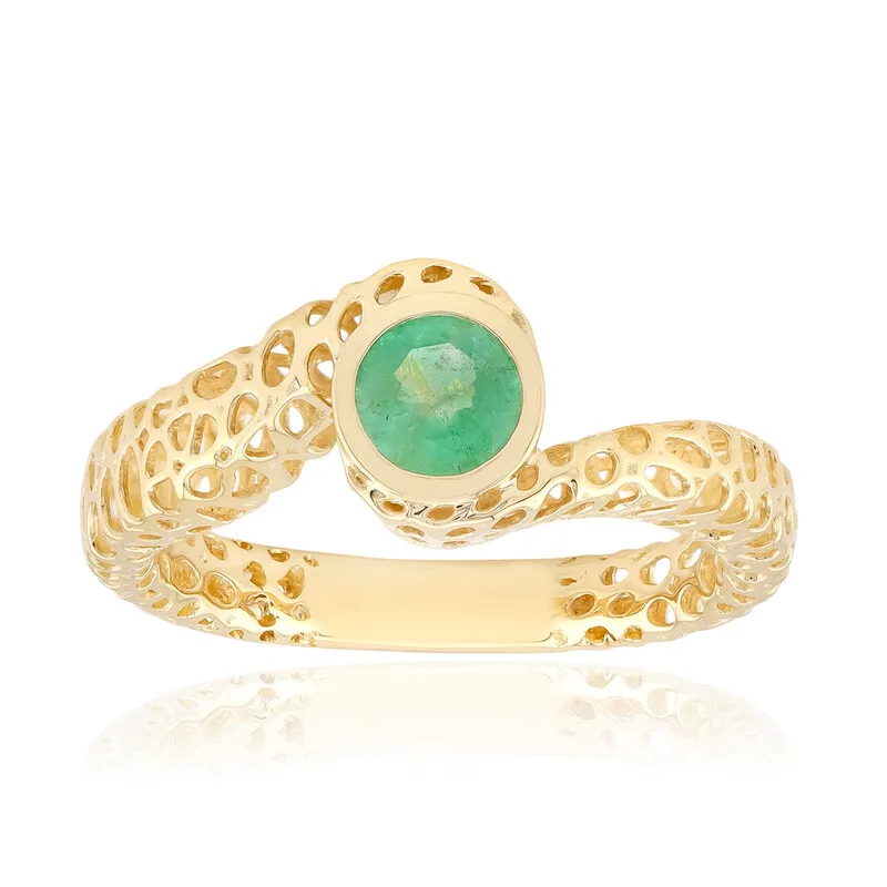 Anello in oro con Smeraldo Russo (Ornaments by de Melo)