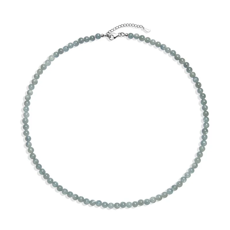 Collana in argento con Cianite Verde