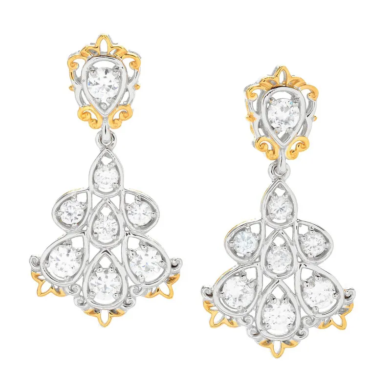 Orecchini in argento con Zircone (Gems en Vogue)