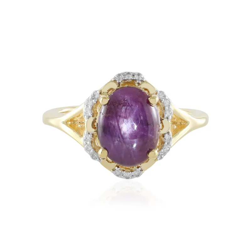 Anello in argento con Rubino Stellato