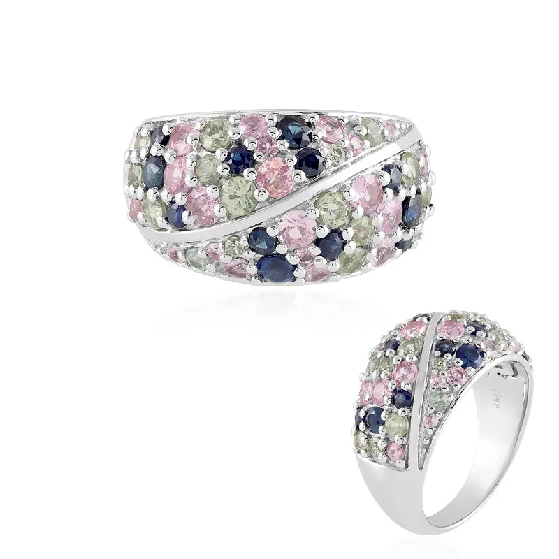 Anello in oro con Zaffiro Blu (KM by Juwelo)