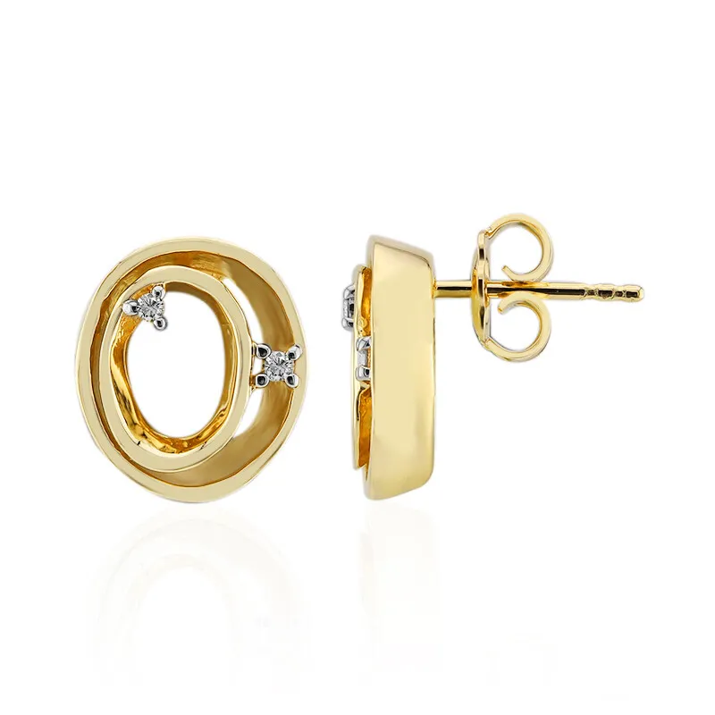 Orecchini in argento con Diamante SI1 (G)