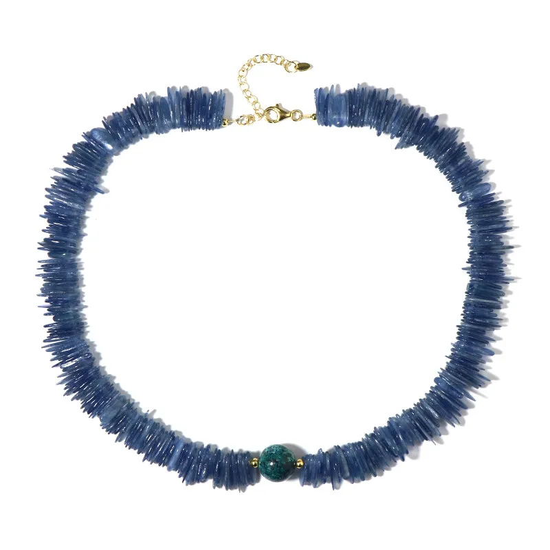 Collana in argento con Crisocolla (Riya)