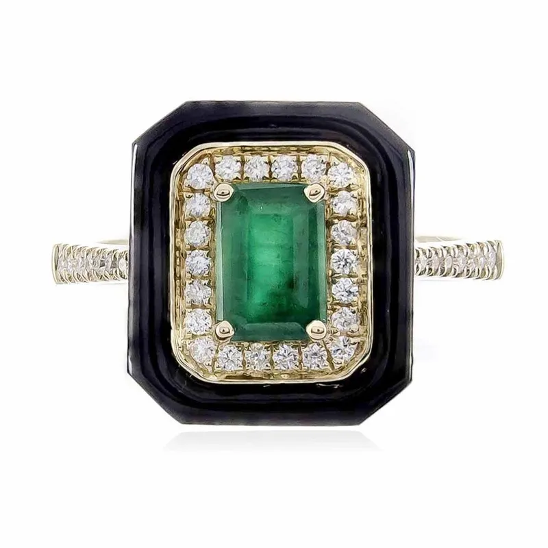 Anello in oro con Onice Nero (CIRARI)