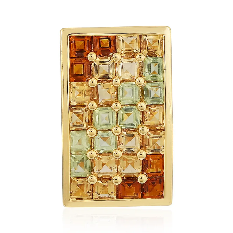 Ciondolo in argento con Citrino Brandy