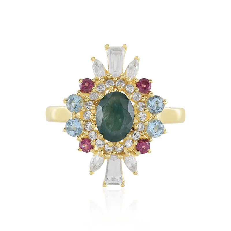 Anello in argento con Grandidierite (Adela Silber)