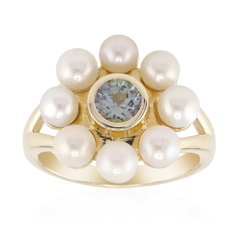 Anello in oro con Tanzanite (non riscaldata) (Remy Rotenier)