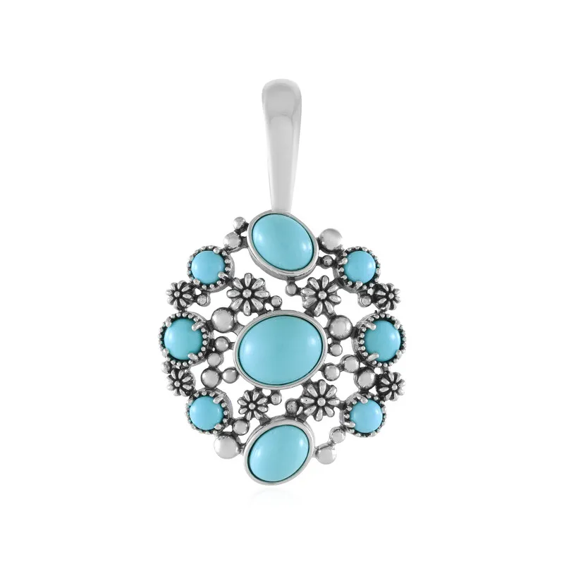 Ciondolo in argento con Turchese Sleeping Beauty (Desert Chic)