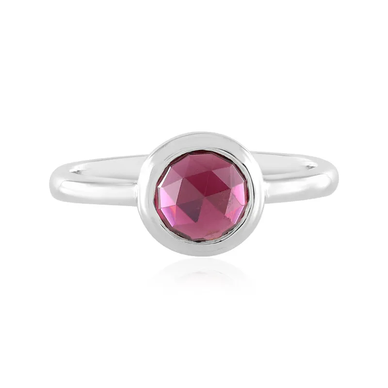 Anello in argento con Rodolite Lampone
