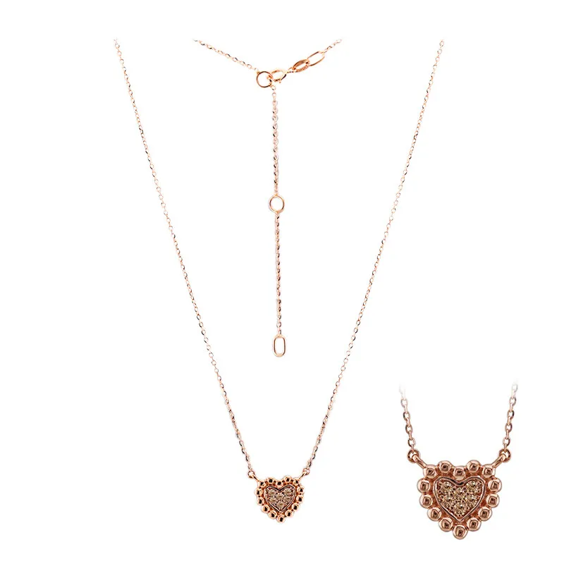 Collana in oro con Diamante Rose de France SI1 di Argyle