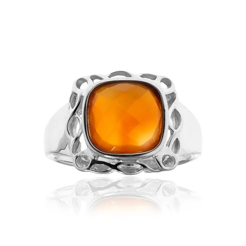 Anello in argento con Corniola (CUSTODANA)