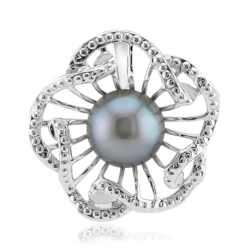 Ciondolo in argento con Perla d'Acqua Dolce Argentata (TPC)