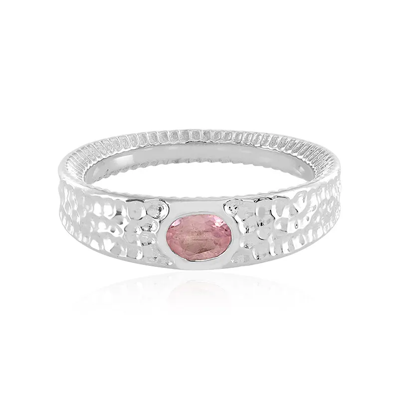 Anello in argento con Tormalina Rosa (SAELOCANA)