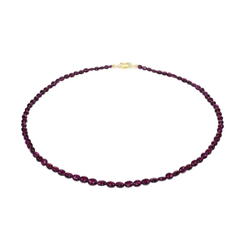 Collana in argento con Granato Magenta