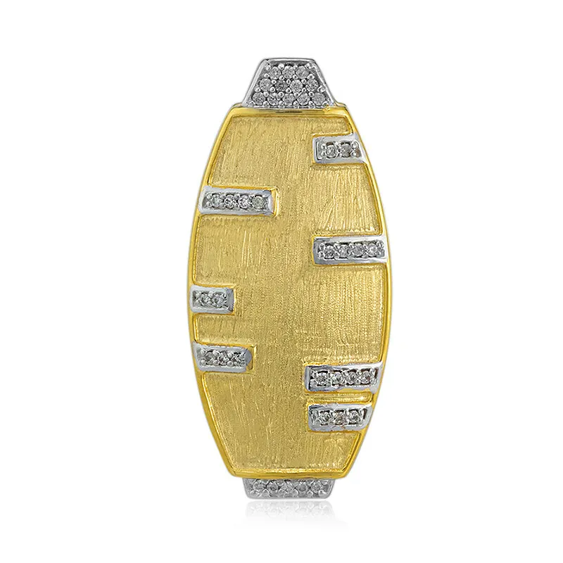 Ciondolo placcato in oro con Zircone