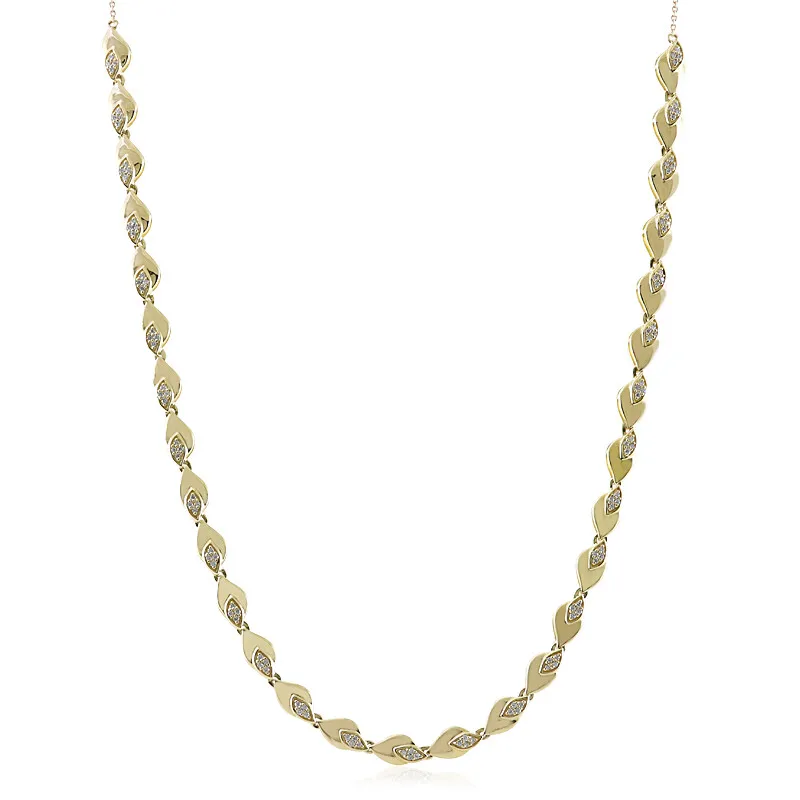 Collana in oro con Diamante SI2 (H) (de Melo)