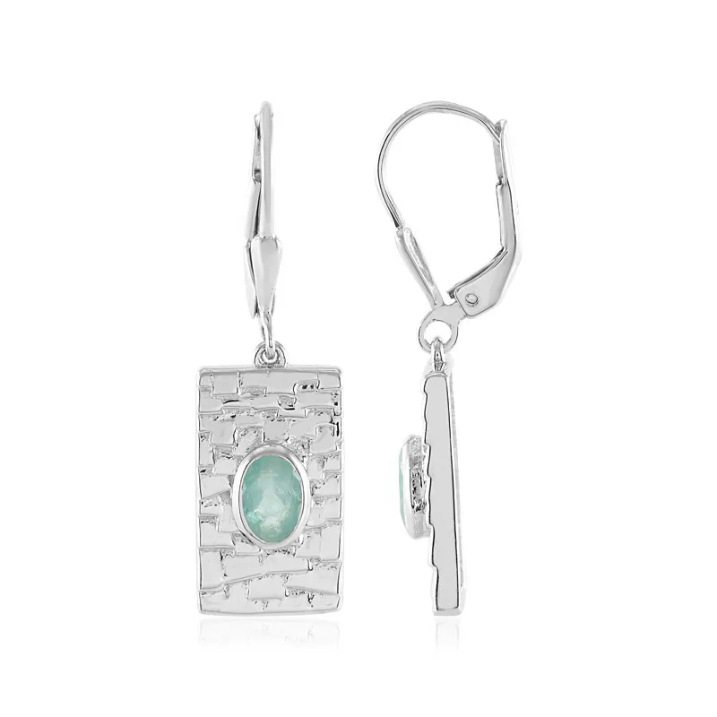 Orecchini in argento con Grandidierite (SAELOCANA)