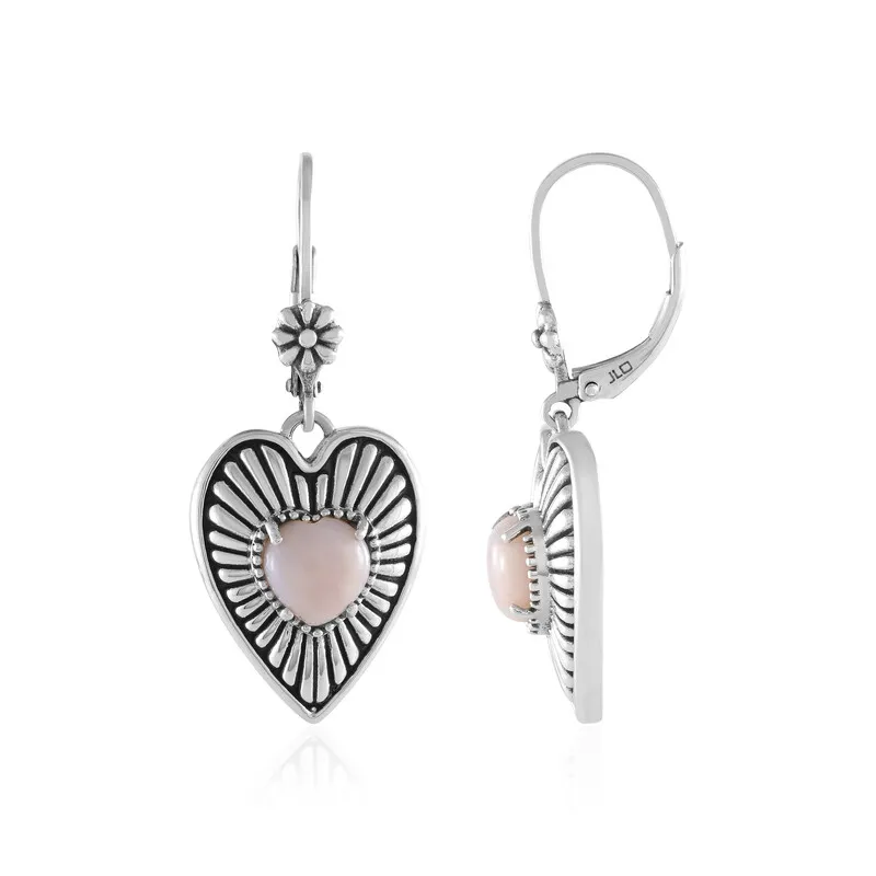Orecchini in argento con Opale Rosa (Desert Chic)