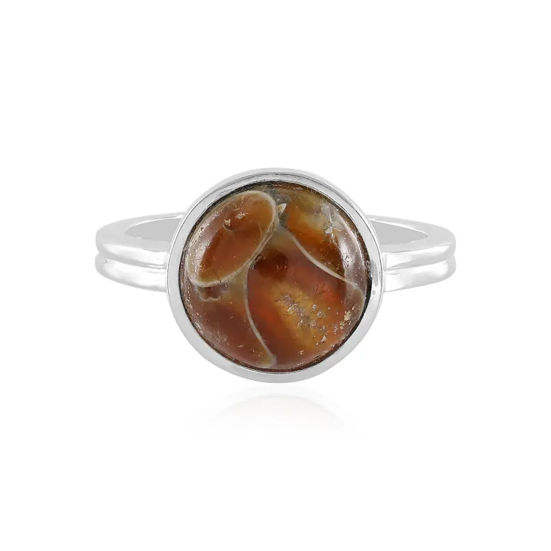 Anello in argento con Ammonite