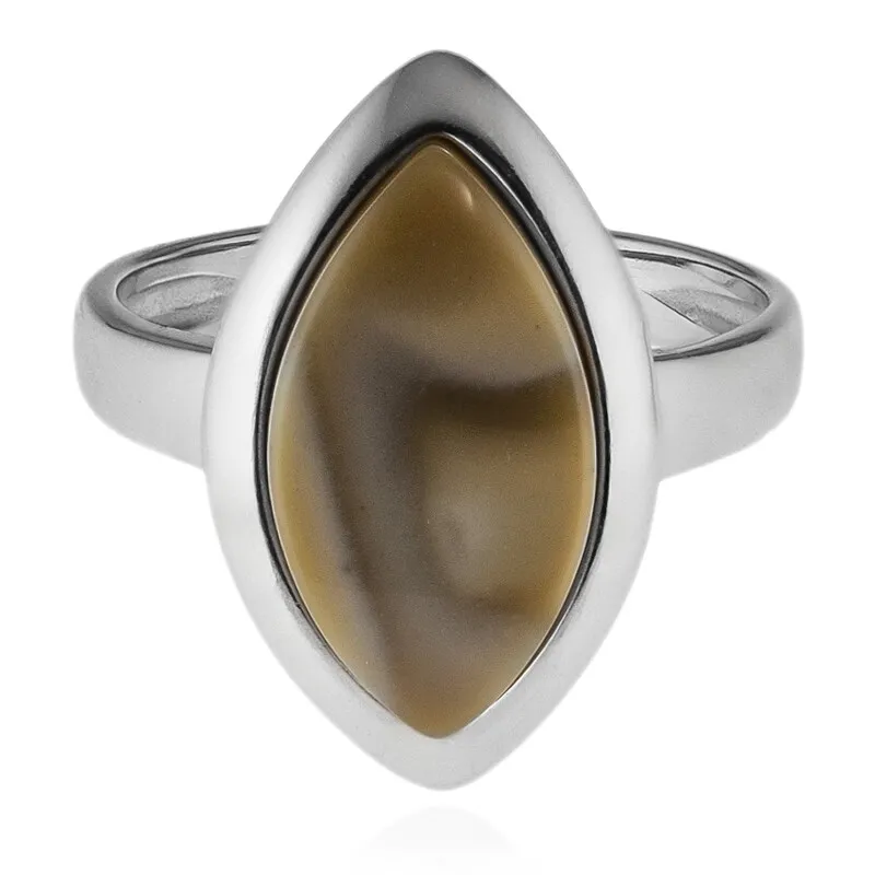 Anello in argento con Pietra Focaia