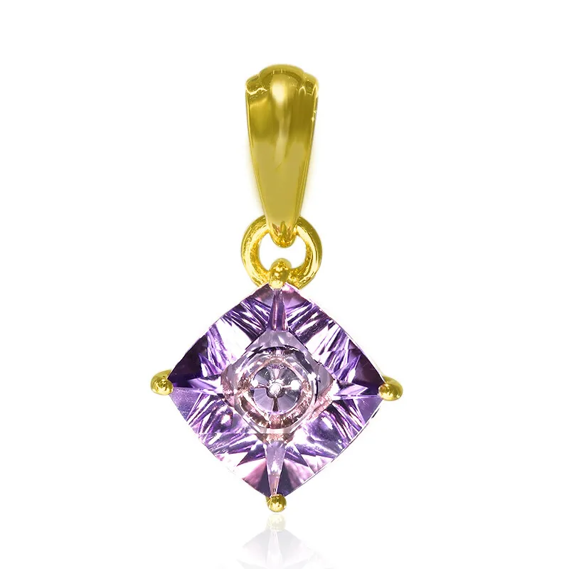 Ciondolo in oro con Ametista (Glenn Lehrer)