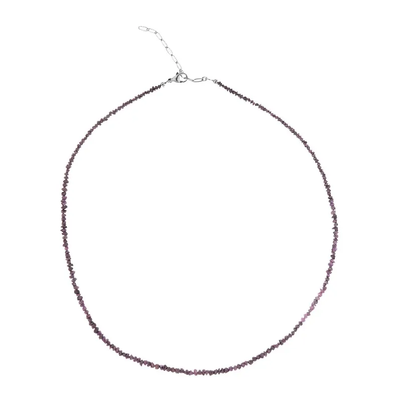 Collana in argento con Diamante Porpora (CUSTODANA)