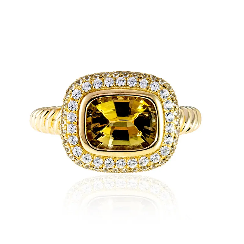 Anello in oro con Tanzanite (non riscaldata) (de Melo)