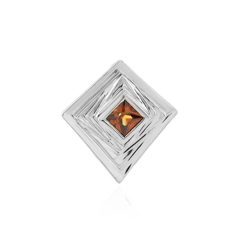 Ciondolo in argento con Zircone Cognac